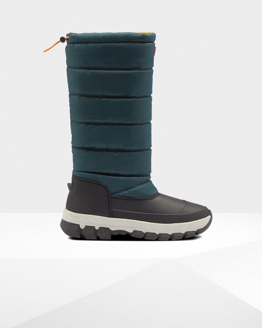 Snow Boots Dames - Hunter Original Insulated Tall - Groen/Grijs - 91JRWQHSU